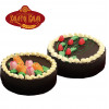 Torte "Ptichie Moloko" met chocoladelaag