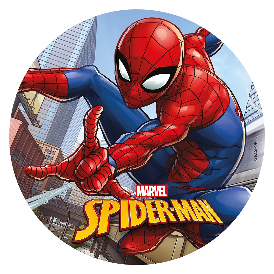 Eetbare taarttopper “SPIDERMAN” 20 cm