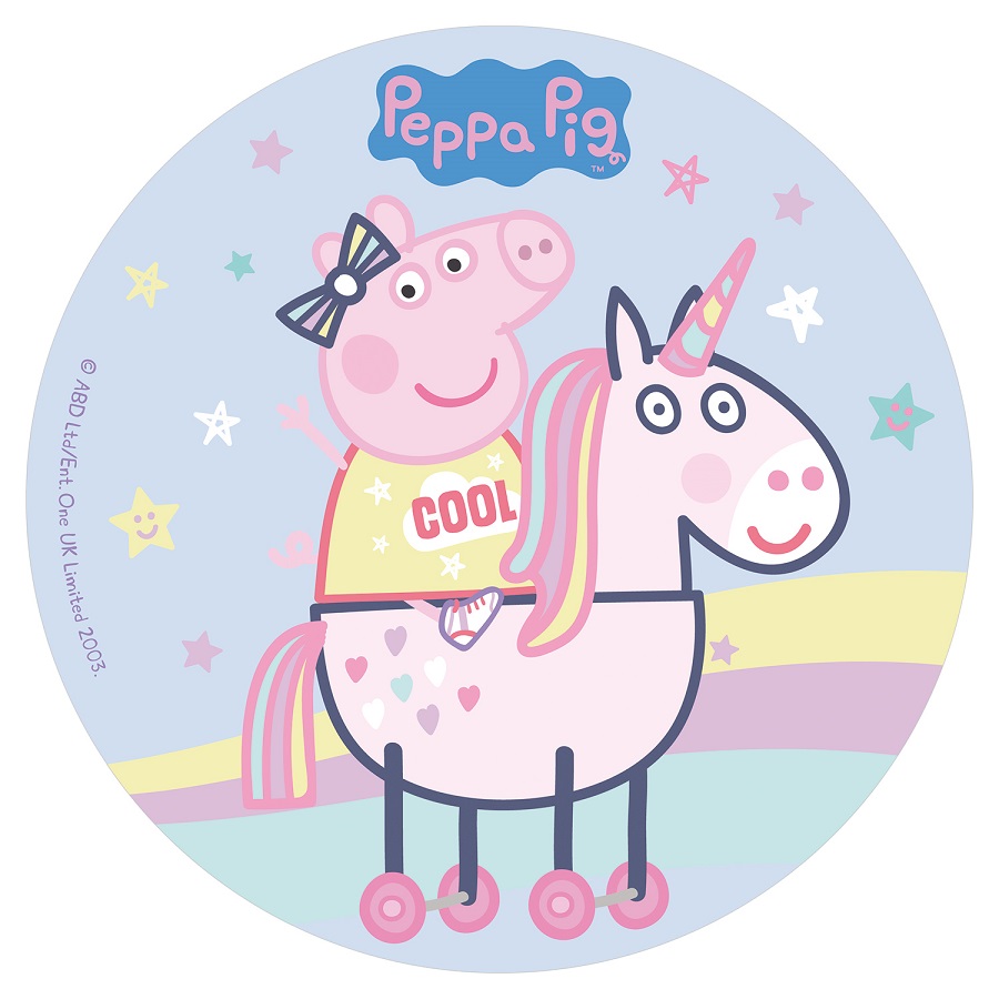 Eetbare taarttopper "PEPPA PIG" 20 cm