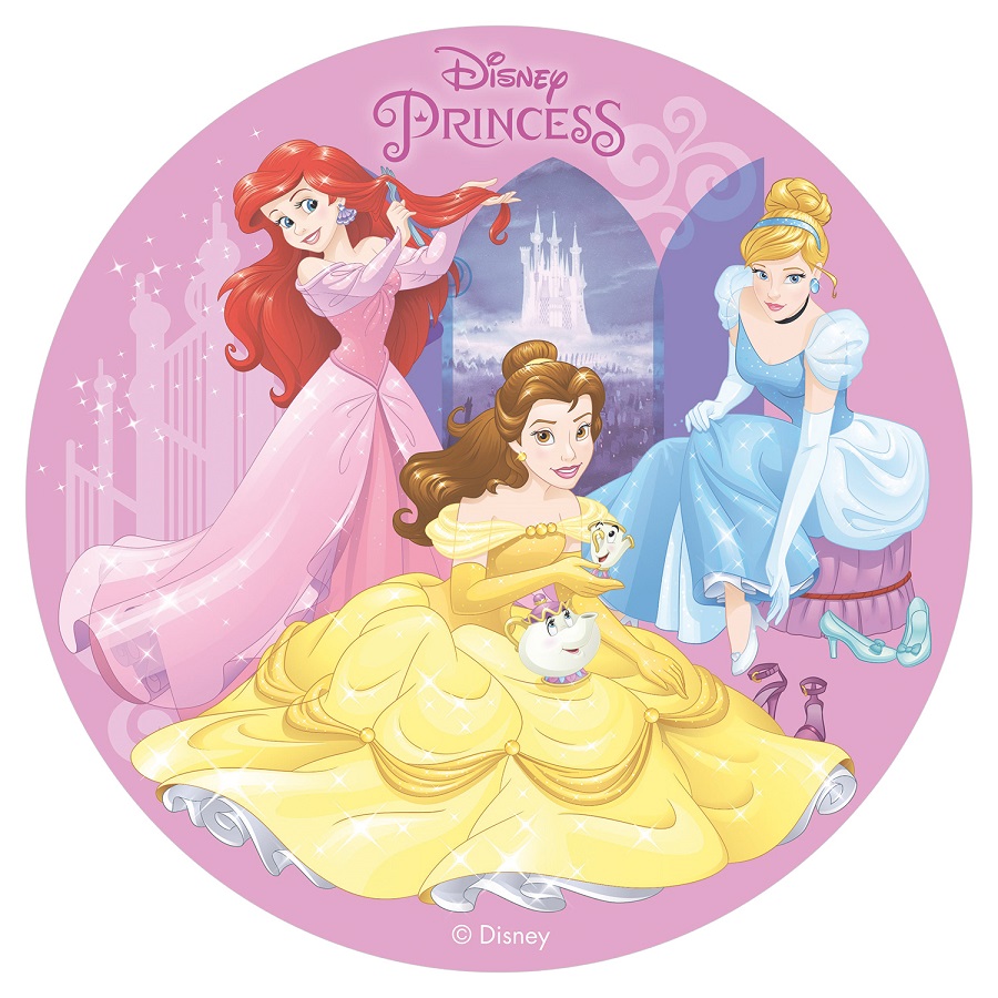 Eetbare taarttopper "PRINZESSIN" 20 cm