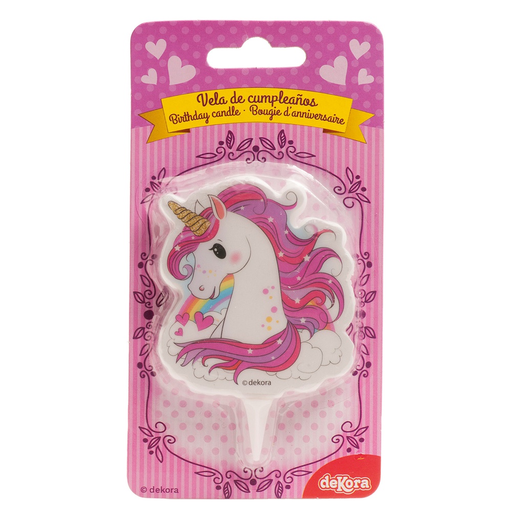 Verjaardagskaars 2D "EINHORN"