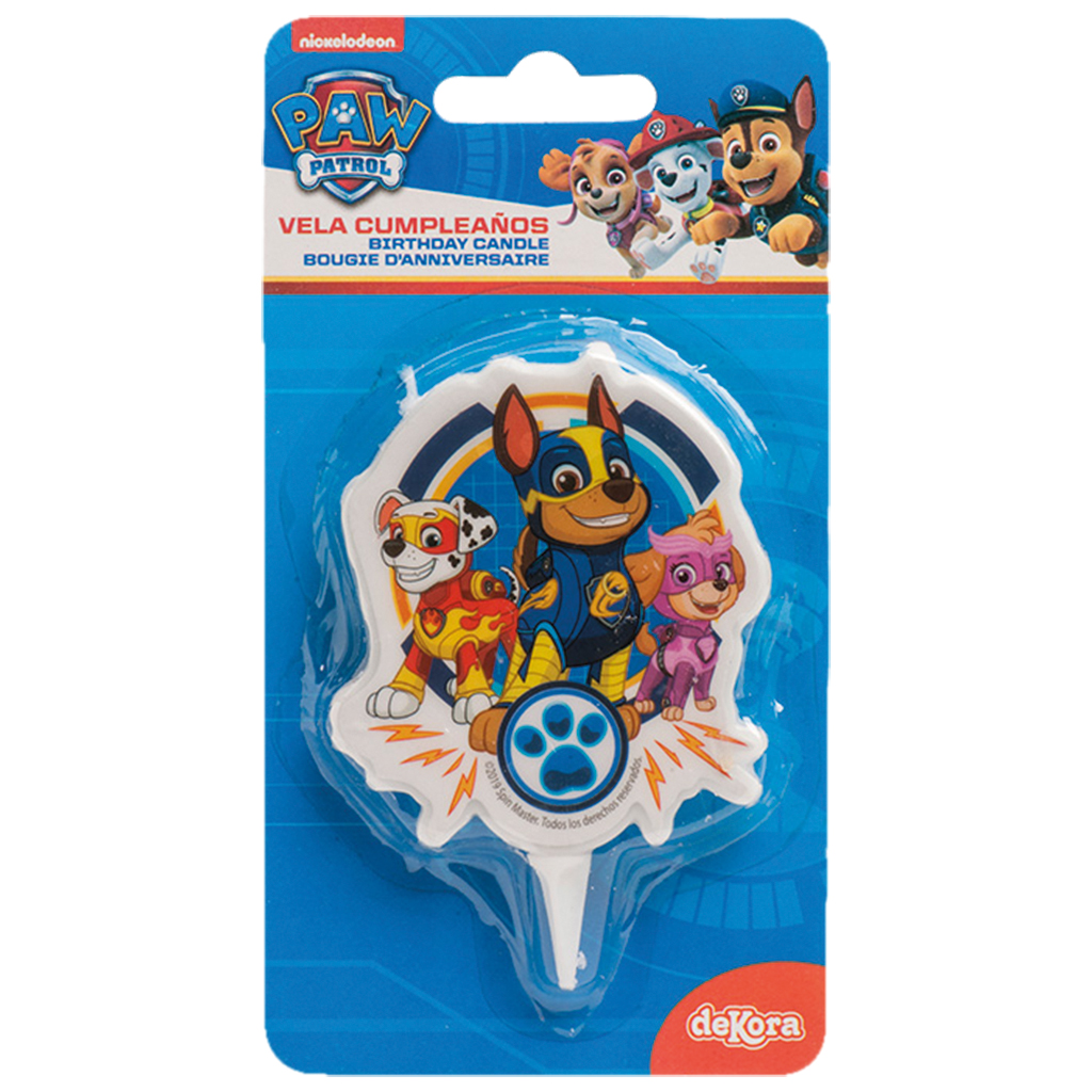 Verjaardagskaars 2D "PAW PATROL" 2