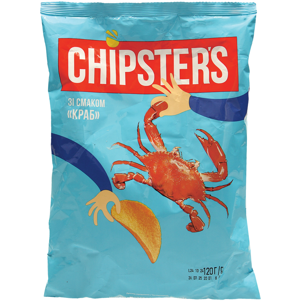 Chips met krab smaak "Chipster"