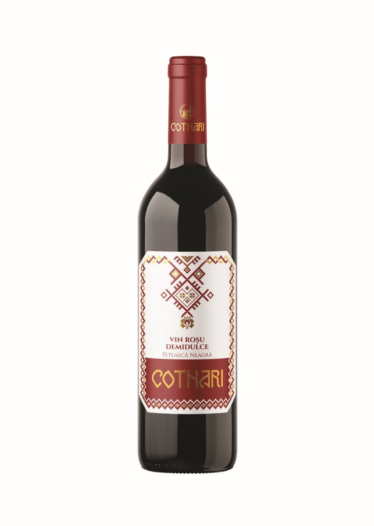 Cotnari Trad Feteasca Zwart Rood Halfzoet 12,5%