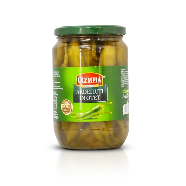 "Olympia" Hete pepers in azijn 720 ml