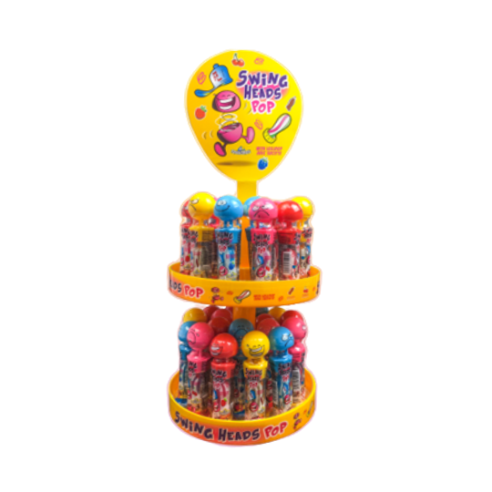 Grappige snoep schommelkoppen pop