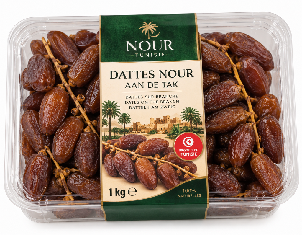 Dadels Nour aan de tak Tunesië 1kg