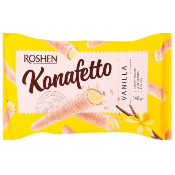 Wafelrolletjes met vanille 140g