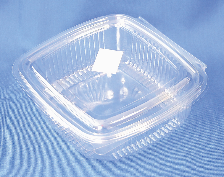 Voedselcontainer met deksel-doorzichtig (voor gebak) / 750g