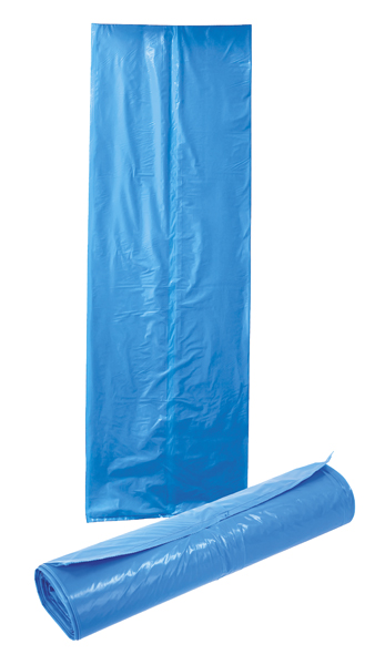 Afvalzakken 120L, blauw, 700 x 1100 mm