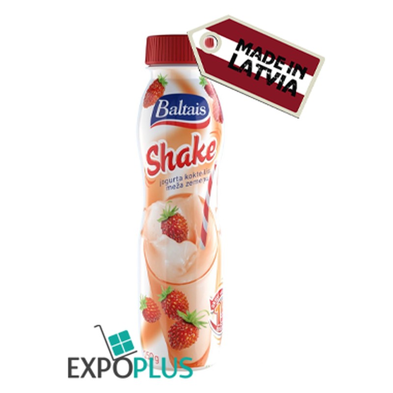 Baltais shake aardbei 250g