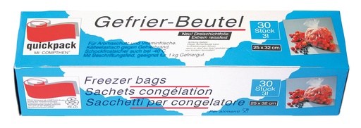 [95944] Diepvrieszakken 3 liter, 25 x 32 cm, 30 st.