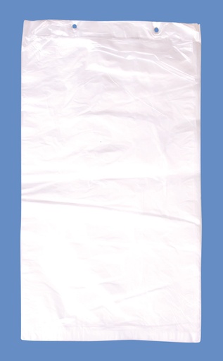 [98950] Polyafvalzakken -HDPE-natuur, geblokt 2000 stuks. 30x 46 cm + 30 mm