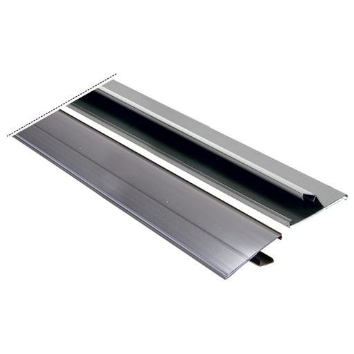 [98953] Prijsleiste voor actie tafel, klemleiste, 1238x52mm, grijs aluminium
