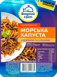 [0001011560] "Vodnyi Svit" Zeewiersalade met wortel en kruiden 200 g