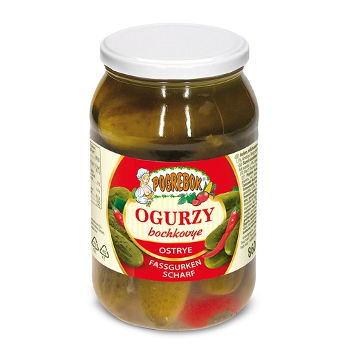 [51208] "Pogrebok" Augurken melkzuur gefermenteerd pikant 860 g