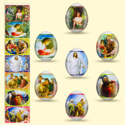 [0001011722] Decoratieve paasfolie Bijbels, 7 verschillende motieven