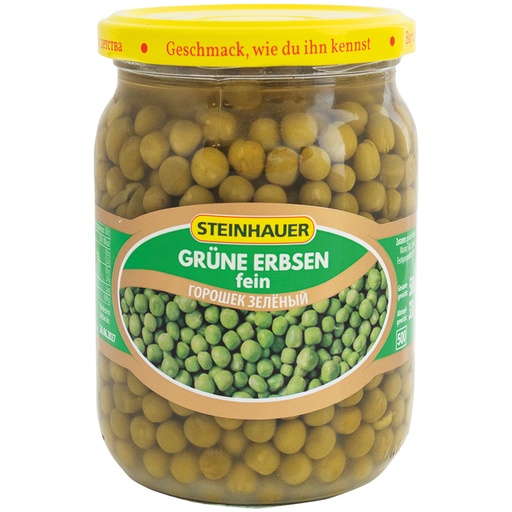 [37001] "Steinhauer" Groene erwten 500 ml