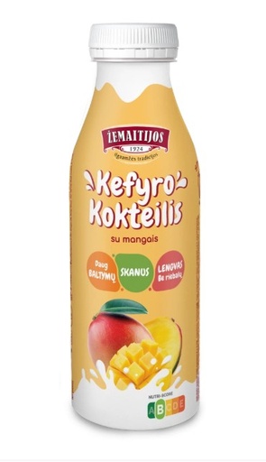 [0001011923] Kefir cocktail ŽEMAITIJOS met mango, 0,5% vet