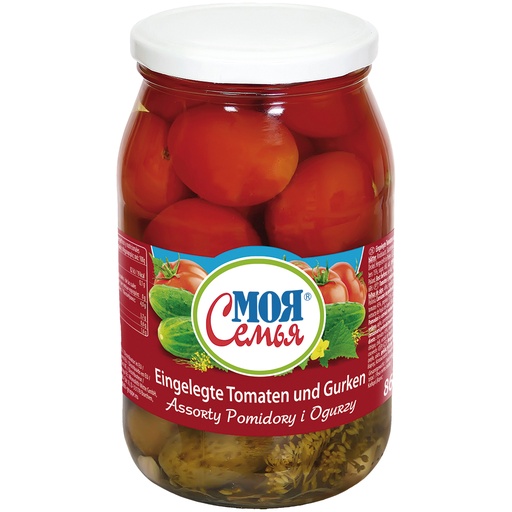 [52208] "Moja Semja" Tomaten en augurken gemarineerd 860 g