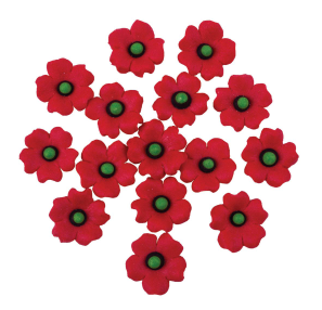 [0001013345] Pasen suikerdecoratie Klaproos