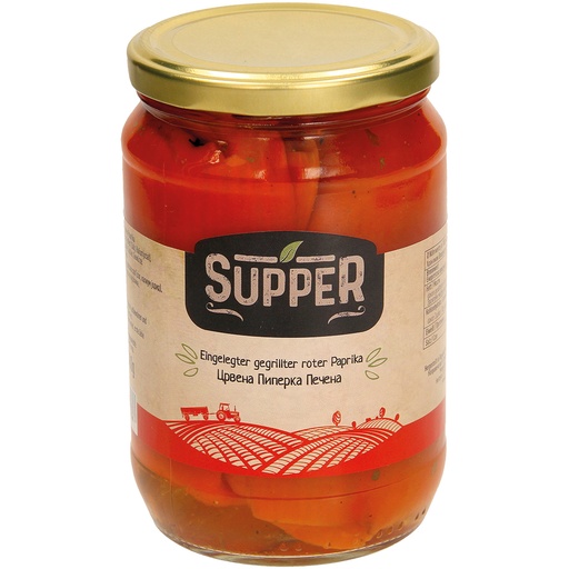 [41985] "Supper" Gegrilde rode paprika gemarineerd 680 g