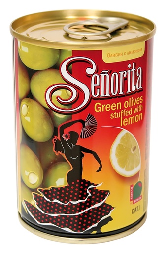 [48973] "Senorita" Groene olijven gevuld met citroen 280 g
