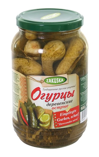 [51152] "Zakuska" Augurken pikant Derevenskie 880 g