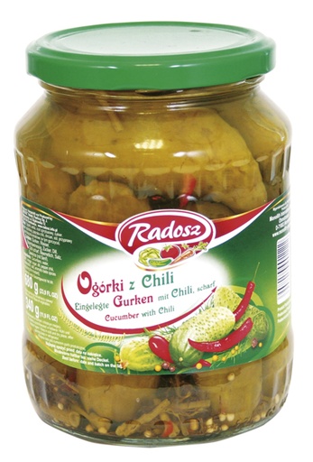 [51917] "Radosz" Augurken met chili pikant 720 ml