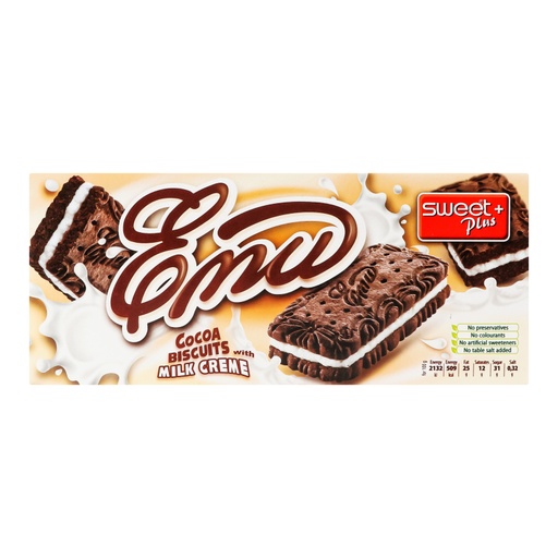 [0001014114] Sweet Plus Biscuit sandwich met melkroom 160g