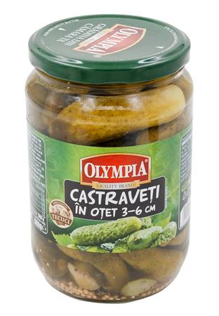 [0001014164] Olympia ingemaakte komkommers met azijn 3-6cm 680g