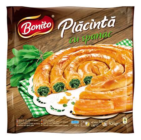 [0001014176] Bonito Placinta Spinat spinazie 800g (12)