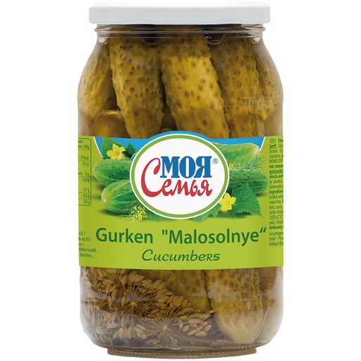 [51240] Moja Semja Маринованые огурцы "Malosolnye".