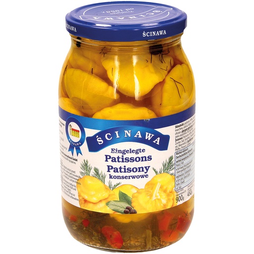 [53934] "Scinawa" Patissons gemarineerd 900 ml