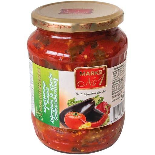 [35010] "Marke Nr.1" Aubergines in pikante groentesaus 660 g