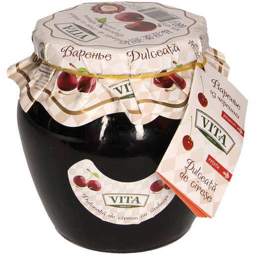 [63163] "Vita" Kersen met pit in suikersiroop 680 g