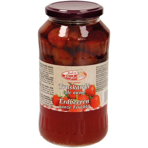 [61906] Aardbeien, ontkekt, hele vruchten, gezoet. Gepasteuriseerd