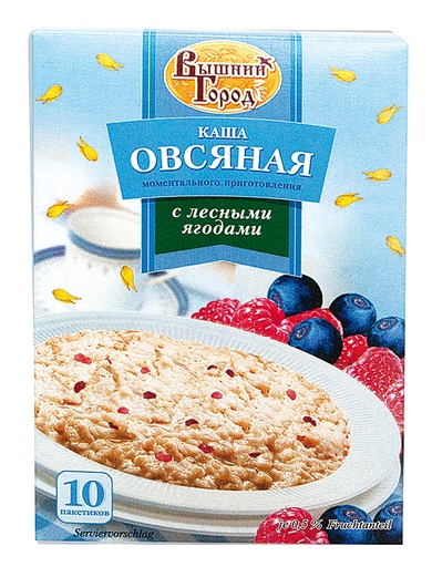 [73009] "Vishnij Gorod" Havermoutpap met bosbes en framboos 370 g