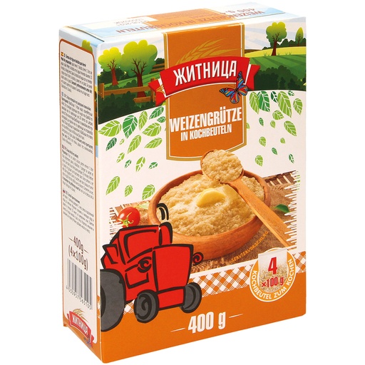[56165] Tarwegrutten in kookzakjes 4x100 g