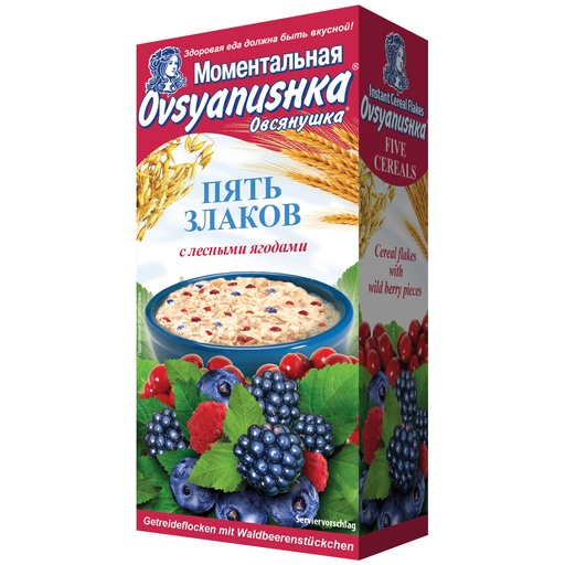 [73259] "Ovsyanushka" Granenvlokken met bosvruchten in porties 368 g