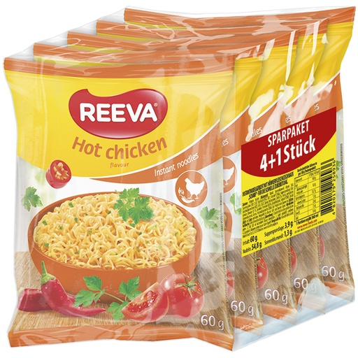 [73273] Акция 4+1 "Reeva" Вермишель быстрого приготовления со вкусом