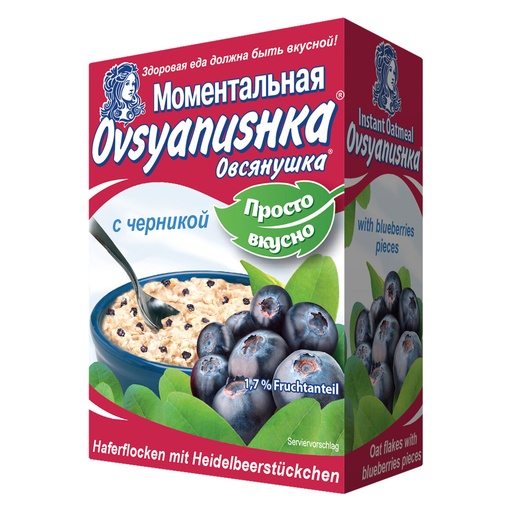 [73244] "Ovsyanushka" Havervlokken met bosbes 200 g