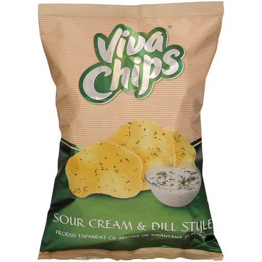 [82921] VIVA CHIPS - пшенично-картофельный снек со вкусом сметаны и