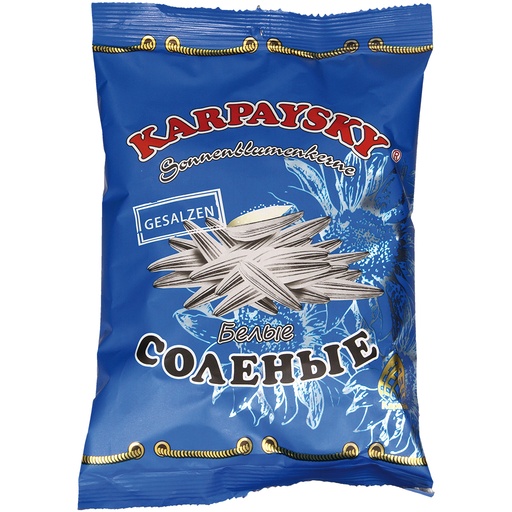 [56201] Geroosterde witte zonnebloempitten met schil, gezouten "Karpaysky"