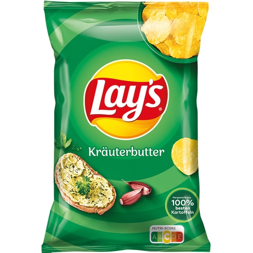 [82336] Картофельные чипсы "Lays Kräuterbutter" со вкусом чеснока и