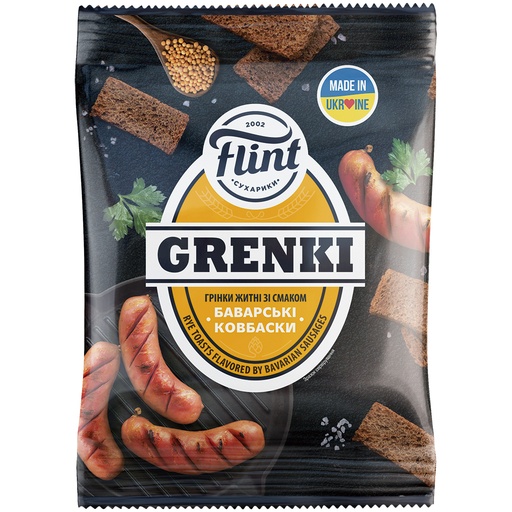 [76362] "Flint" - Snack van roggebrood met worstensmaak