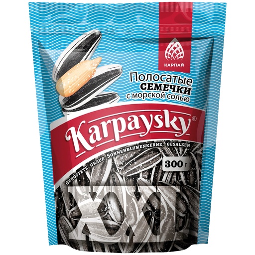 [56561] "KARPAYSKY" Семечки подсолнечника серые полосатые жареные с