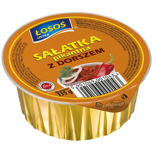 [31209] LOSOS Paprikasalade met schelvis en plantaardig eiwit