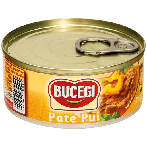 [34903CR] Paté met kippenlever, met toegevoegd water, met soja-eiwit en maïszetmeel, gezouten.