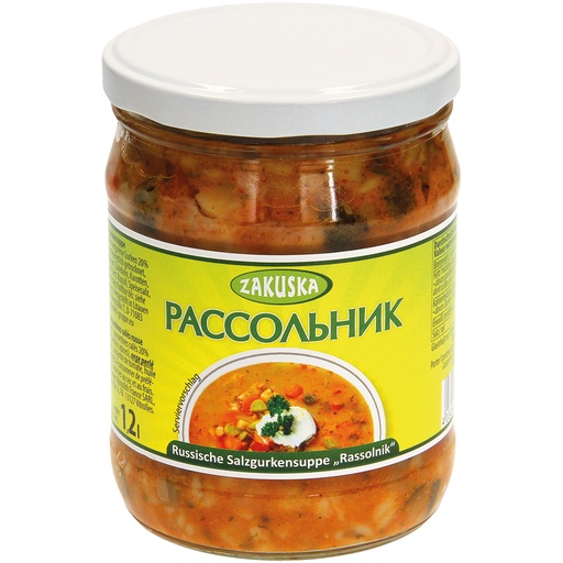 [40100] Русский суп с солеными огурцами "Рассольник"